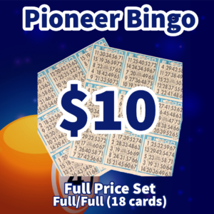 Full Price set - $10 (18 cards) Pioneer Bingo